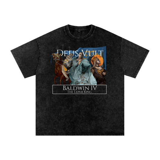 King Baldwin IV - Deus Vult Oversize T-Shirt