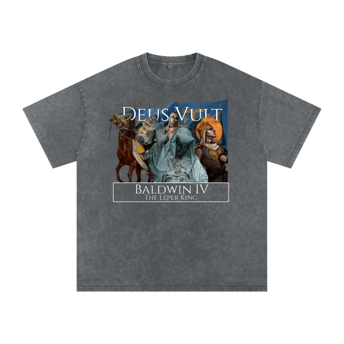 King Baldwin IV - Deus Vult Oversize T-Shirt